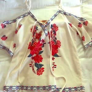 Off the Shoulder Cream Top